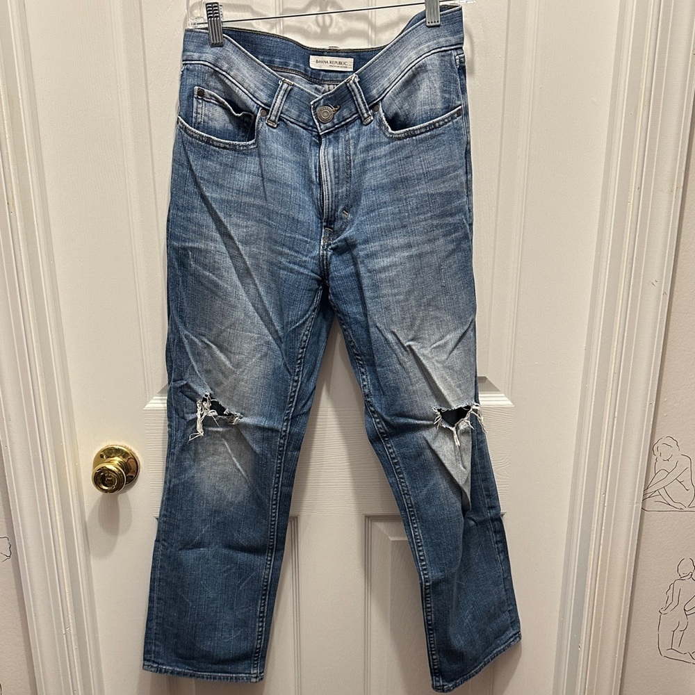 Banana Republic Women's Blue Boyfriend Jeans